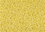 8/0 Matsuno Japanese Seed Beads - Opaque Lemon Drop Frosted #F422F