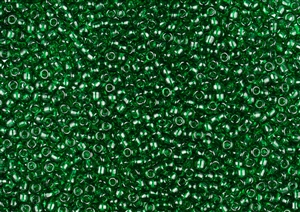 11/0 Matsuno Japanese Seed Beads - Transparent Green #146
