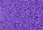 11/0 Matsuno Japanese Seed Beads - Luminous Bodacious Purple Lined Crystal #222A