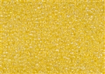 11/0 Matsuno Japanese Seed Beads - Yellow Lined Crystal AB #252B