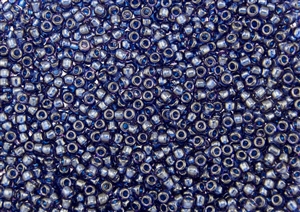 11/0 Matsuno Japanese Seed Beads - Blueberry Stardust Lined #323A