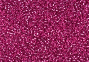 11/0 Matsuno Japanese Seed Beads - Fuchsia Rose Pink Silver Lined #803