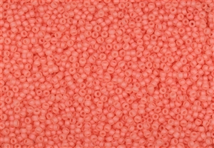 11/0 Matsuno Japanese Seed Beads - Milky Grapefruit Frosted #F203A