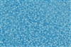11/0 Matsuno Japanese Seed Beads - Milky Sky Blue Frosted #F221