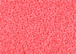 11/0 Matsuno Japanese Seed Beads - Opaque Electric Guava Frosted #F449M