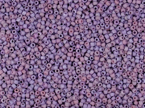 11/0 Matsuno Japanese Seed Beads - Opaque Soft Lilac Frosted #F885