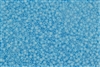 15/0 Matsuno Japanese Seed Beads - Milky Sky Blue Frosted #F221