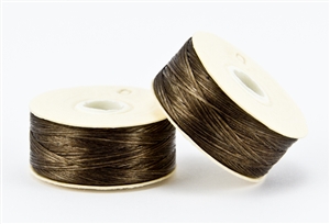 Nylon Nymo Beading Thread 64 Yard Bobbin Size D - BROWN