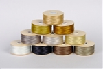 Pack of 10 x Nylon Nymo Beading Thread 64 Yard Assorted Bobbins Size D - NEUTRALS MIX