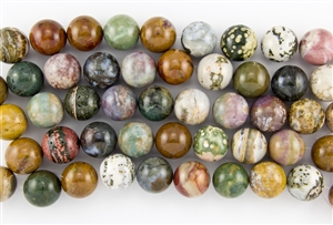 20mm Natural Ocean Jasper Gemstone Round Beads