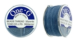 TOHO One-G Nylon Beading Thread 50 Yard Spool Bobbin Size B - BLUE