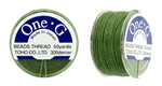 TOHO One-G Nylon Beading Thread 50 Yard Spool Bobbin Size B - GREEN