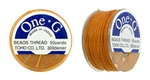 TOHO One-G Nylon Beading Thread 50 Yard Spool Bobbin Size B - ORANGE