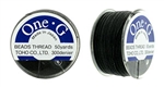 TOHO One-G Nylon Beading Thread 50 Yard Spool Bobbin Size B - BLACK