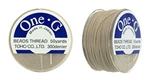 TOHO One-G Nylon Beading Thread 50 Yard Spool Bobbin Size B - BEIGE