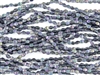 5x3mm Czech Glass Pinch Spacer Beads - Iris Purple Metallic Matte