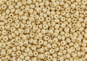 6/0 Czech Seed Beads - Cream Champagne Luster