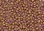 6/0 Czech Seed Beads - Opaque Rose Gold Topaz Luster