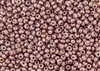 6/0 Czech Seed Beads - Pink Moon Dust Gold Topaz Luster