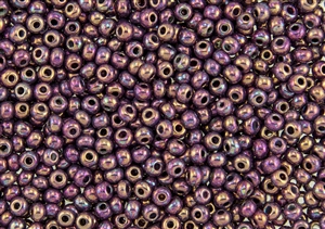 6/0 Czech Seed Beads - Berry Iris Luster