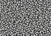 8/0 Czech Seed Beads - Aluminum Silver Satin Metallic #01700