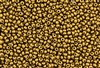 8/0 Czech Seed Beads - Goldenrod Metallic Matte