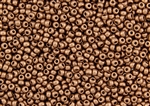 8/0 Czech Seed Beads - Bright Copper Metallic Matte