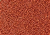 8/0 Czech Seed Beads - Lava Red Metallic Matte
