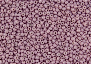 8/0 Czech Seed Beads - Opaque Pink Lilac Luster