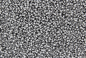 11/0 Czech Seed Beads - Aluminum Silver Satin Metallic #01700