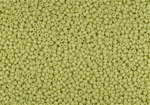 11/0 Czech Preciosa Seed Beads - Opaque Light Olive Solgel #3152