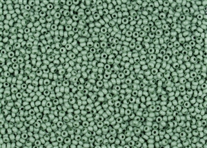 11/0 Czech Preciosa Seed Beads - Opaque Jade Solgel #3663
