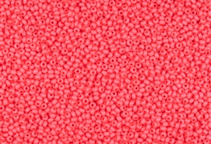 11/0 Czech Preciosa Seed Beads - Opaque Salmon Solgel #3691
