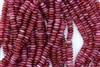 6mm Czech Glass Spacer Beads Rondelles - Transparent Pearl Fuchsia Pink