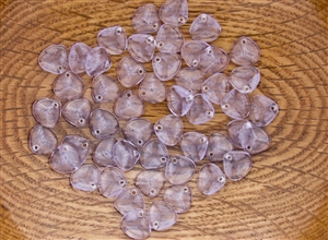 Czech Glass Pressed 8/7mm Rose Petals - Transparent Alexandrite