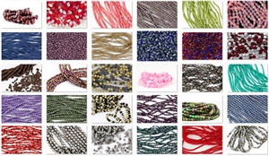 100 Strands/Bags "Grab Bag Lot" of Pressed Czech Glass Beads