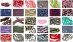 25 Strands/Bags "Grab Bag Lot" of Pressed Czech Glass Beads