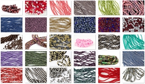 50 Strands/Bags "Grab Bag Lot" of Pressed Czech Glass Beads