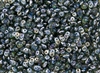 SuperDuo 2/5mm Two Hole Czech Glass Seed Beads - Transparent Aqua Celsian SD720