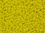 SuperDuo 2/5mm Two Hole Czech Glass Seed Beads - Opaque Bright Yellow SD731