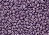 SuperDuo 2/5mm Two Hole Czech Glass Seed Beads - Opaque Marbled Lilac Vega SD736