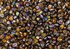 SuperDuo 2/5mm Two Hole Czech Glass Seed Beads - Topaz Marea SD743