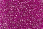 SuperDuo 2/5mm Two Hole Czech Glass Seed Beads - Opaque Pink Lined SD768