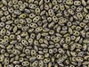 SuperDuo 2/5mm Two Hole Czech Glass Seed Beads - Opaque Olive Copper Picasso SD807