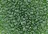 SuperDuo 2/5mm Two Hole Czech Glass Seed Beads - Kelly Green Luster SD851