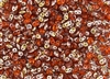SuperDuo 2/5mm Two Hole Czech Glass Seed Beads - Hyacinth Apollo Gold SD861