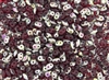SuperDuo 2/5mm Two Hole Czech Glass Seed Beads - Ruby Matte Vitral SD872