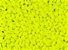 SuperDuo 2/5mm Two Hole Czech Glass Seed Beads - Bright Neon Yellow Matte SD886