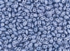 SuperDuo 2/5mm Two Hole Czech Glass Seed Beads - Opaque Luster Blue SD911