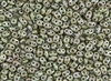 SuperDuo 2/5mm Two Hole Czech Glass Seed Beads - Ultra Luster Green Picasso SD916